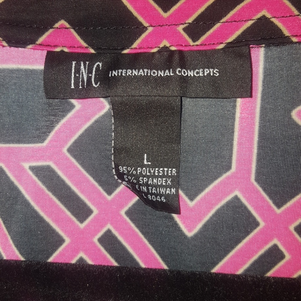 Inc Black With Pink Art Deco Print - image 2